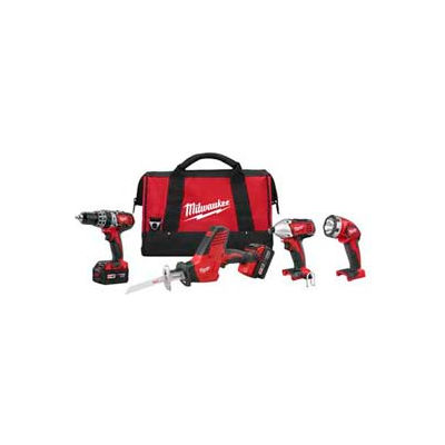 Milwaukee 2695-24 M18 Cordless Li-Ion 4-Tool Combo Kit