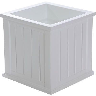Mayne® Cape Cod 20" x 20" Square Planter, White