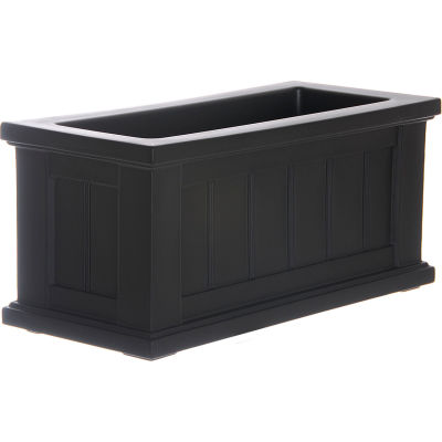 Mayne® Cape Cod 24" x 11" Patio Planter, Black