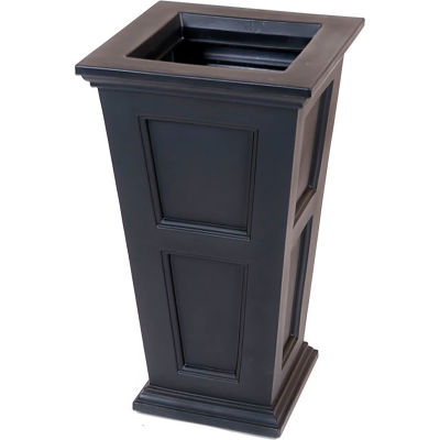 Mayne® Fairfield 28" Tall Planter, Black