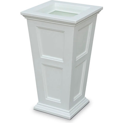 Mayne® Fairfield 28" Tall Planter, White