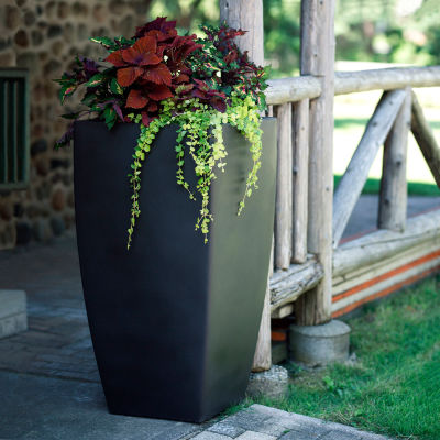 Mayne® Kobi 38" Tall Planter, Black