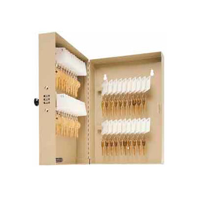 MMF STEELMASTER® 40-Key Cabinet 201204003 with Combination Lock 7-3/4" x 3-3/8" x 11-3/8", Sand