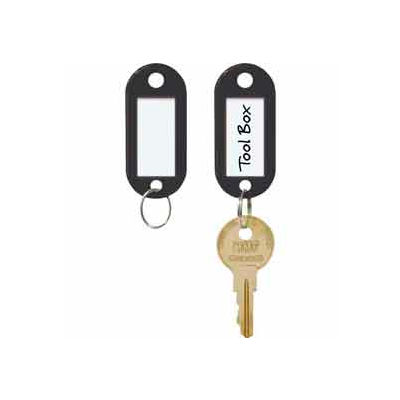 MMF STEELMASTER® ID Key Tags 201400604 - 1 Pack of 6 Tags, Black - Pkg Qty 4