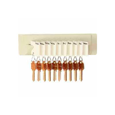 MMF STEELMASTER® 10-Key Wall Mount Key Rack 201401003 Sand