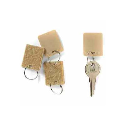 MMF Hook & Loop Fastener Key Tags 201500003 Pack of 12 Tags, Tan