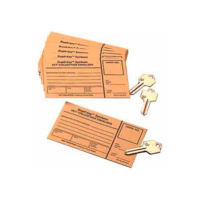 MMF Key Collection Envelopes 201801400 Two-Tag System, Price Pack of 100 Envelopes