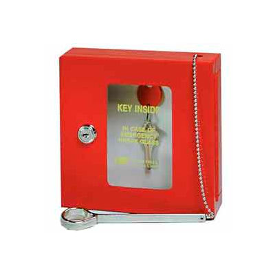 MMF STEELMASTER® Emergency Key Box 201900007 Keyed Differently Red
