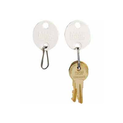 MMF Snap-Hook Oval Key Tags 5313260AE06 - Tags 81-100, White