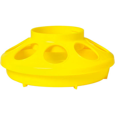 Little Giant 806, Poultry Feeder Base For 690 Jar, Yellow