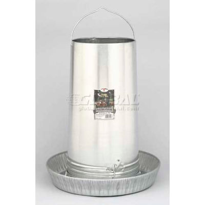 Little Giant 40-Pound Hanging Poultry Feeder 914273, Galvanized Steel, 17" Pan - Pkg Qty 2