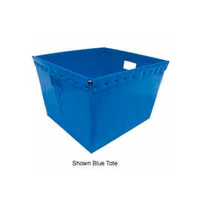 Corrugated Plastic Nestable Tote, 21x19x14, Red - Pkg Qty 4