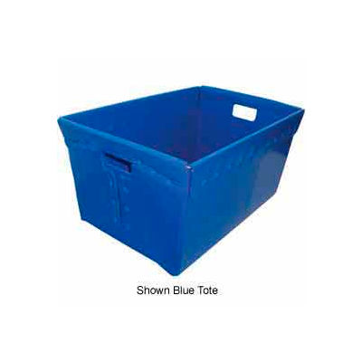 Corrugated Plastic Nestable Tote, 24x16x12, Green (Min. Purchase Qty 72+) - Pkg Qty 72