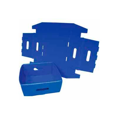 Corrugated Plastic Knockdown Tray, 13x12x4-1/2, Blue (Min. Purchase Qty 100+) - Pkg Qty 500