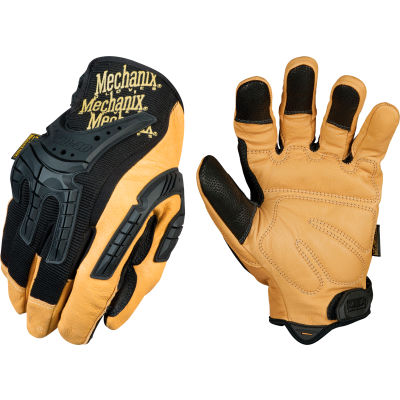 Mechanix Wear Black Leather Gloves, Large view 2