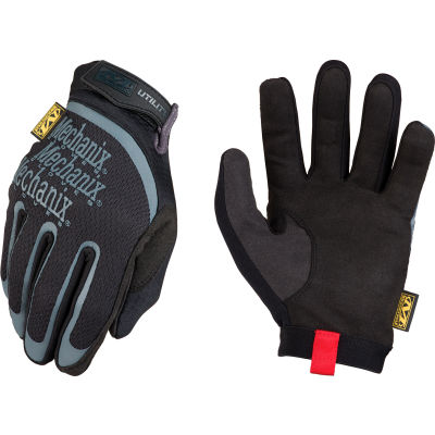 Utility Leather Work Gloves, Black, Large view 2