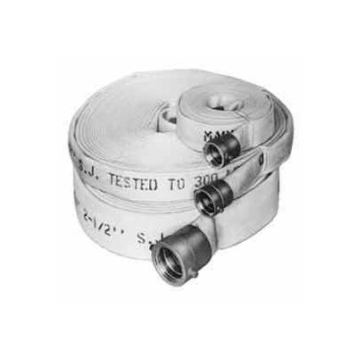 Double Jacket Fire Hose - 1-1/2 In. X 50 Ft - Aluminum Couplings