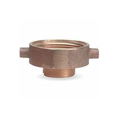 Fire Hose Female/Male Reducer Adapter - 2-1/2 In. NH Female X 1-1/2 In. NH Male - Brass