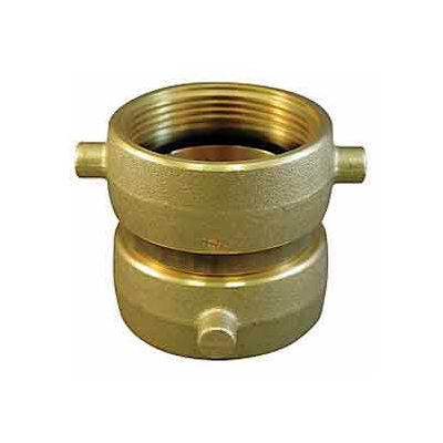 hose fire female swivel brass adapter hydrant fittings adapters nh double hoses globalindustrial plumbing
