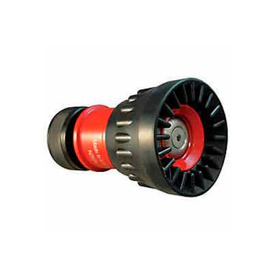 Fire Hose Fog Nozzle W/ Bumper - 3/4 In. GH - 10 To 24 GPM - Aluminum