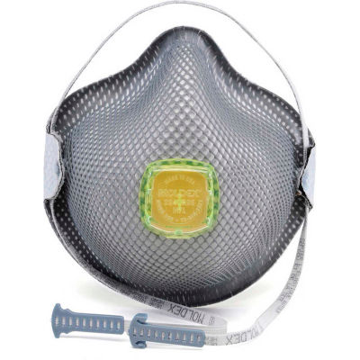 Moldex 2840R95 2840 Series R95 Particulate Respirators, HandyStrap & Ventex Valve, M/L, 10/Box