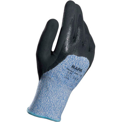 MAPA®582 Krynit Grip & Proof 582 Nitrile 3/4 Coated HDPE Gloves, Cut Level A4, 1 Pair, Size 7