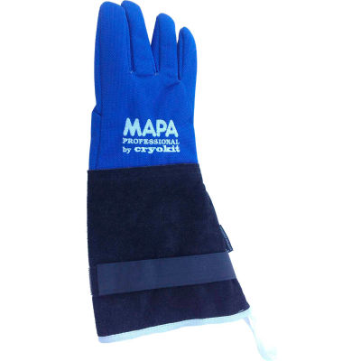 MAPA® Cryoplus 2.0 Waterproof Cryogenic Glove, Leather Safety Cuff, 15"L, Size 10, CRYPLS203810
