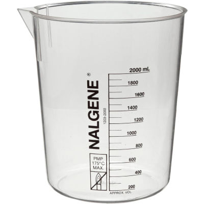 Thermo Scientific Nalgene PMP Griffin Low-Form Plastic Beaker, 400mL, Case of 24