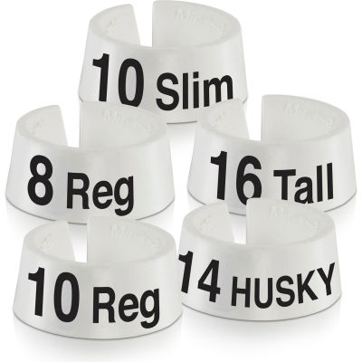 3 SLIM Classic Marker, 3/4",White W/Black Print, 25/Pack