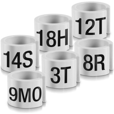 5T Mini Marker, 1/2", Off White W/Black Print, 100/Pack