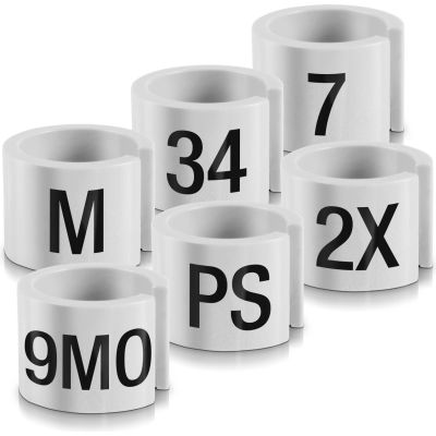 3XL Mini Marker, 1/2", Off White W/Black Print, 100/Pack