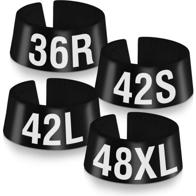 35S Classic Marker, 3/4", Black W/White Print, 25/Pack