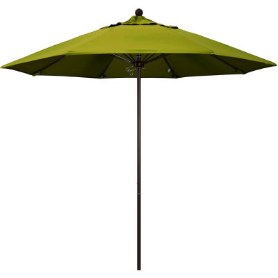 California Umbrella 9' Patio Umbrella - Olefin Kiwi - Bronze Pole - Venture Series