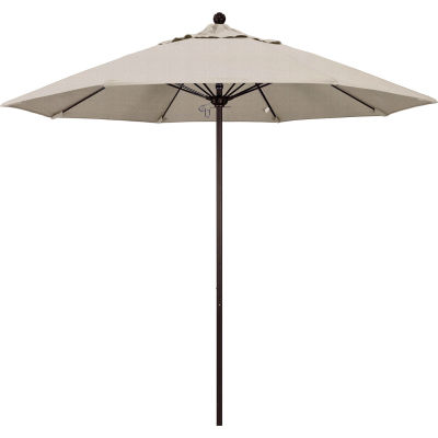 California Umbrella 9' Patio Umbrella - Olefin Woven Granite - Bronze Pole - Venture Series