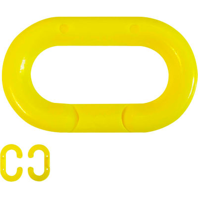 Mr. Chain Master Link, Acetal Copolymer, 4", Yellow, 10/Pk