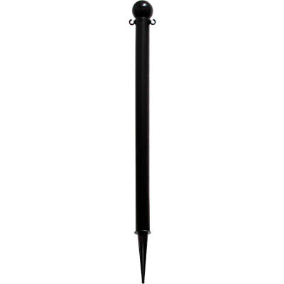 Mr. Chain 91303 Light Duty 2" x 35" Deluxe Ground Pole (1 Pack) Black