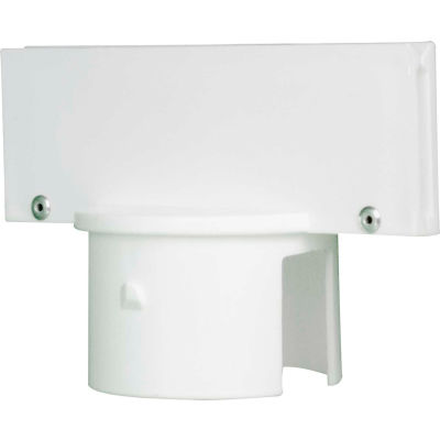 Mr. Chain 91901 Stanchion Sign Adapter, Acetal Copolymer, 2.5", White