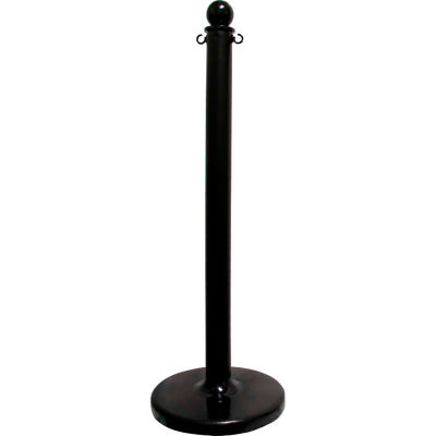 Mr. Chain Medium Duty Plastic Stanchion Post, 40"H, Black
