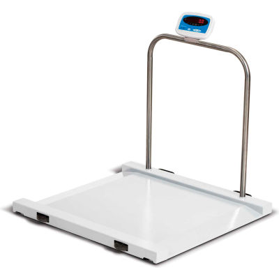 Brecknell MS-1000 Bariatric/Handrail Scale 1,000lb x 0.5lb, 31-1/2" x 31-1/2" Platform