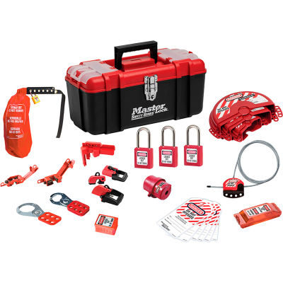 Master Lock® Personal Safety Lockout Kit, Valve & Electrical Focus, 1457VE410KA