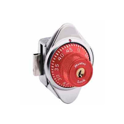 Master Lock® No. 1630MDRED Built-In Combination Lock Red Metal Dial - Right Hinged