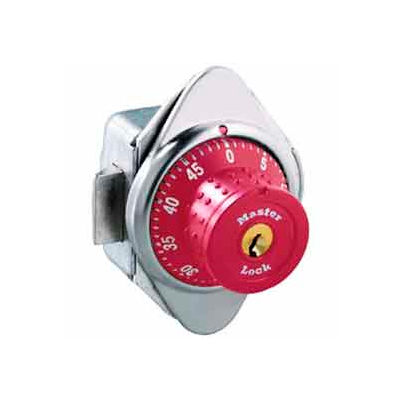 Master Lock® No. 1652MDRED Built-In Combination Lock with long bolt - Red Dial - Right Hinged