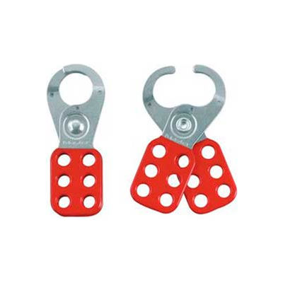 Master Lock® Steel Lockout Hasp, Steel, 1" Jaw Clearance, 420