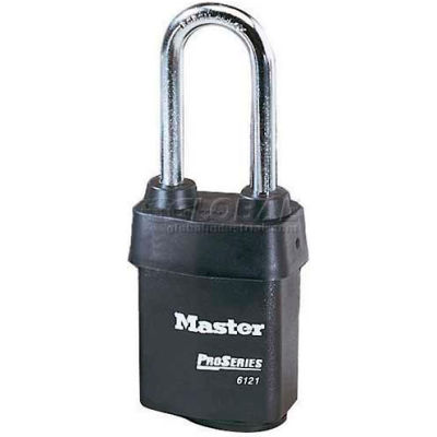 Master Lock® No. 6121LJ High Security Steel Weather Resistant Covered Laminated Padlocks - Pkg Qty 24