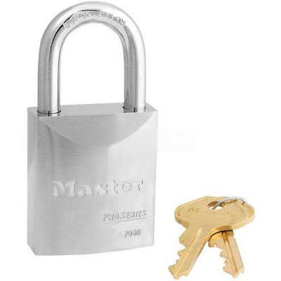 Master Lock® No. 7040KA High Security Steel Solid Body Padlocks - Pkg Qty 24