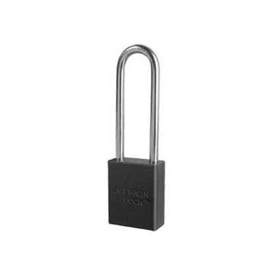 American Lock® No. A1107BLK Solid Aluminum Rectangular Padlock - Black - Pkg Qty 24