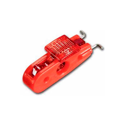 Master Lock® Miniature Circuit Breaker Lockout, Wide Toggles, Red Tab