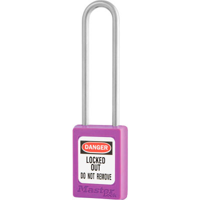 Master Lock® Thermoplastic Zenex™ S33LTPRP Snap Lock Safety Padlock, 1-3/8"W x 3"H Purple