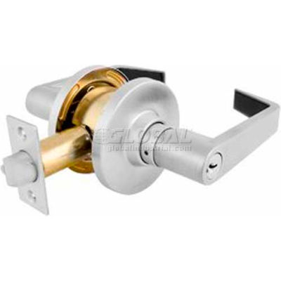 Master Lock® Commercial Cylindrical Lockset Lever, Storeroom, Brushed Chrome