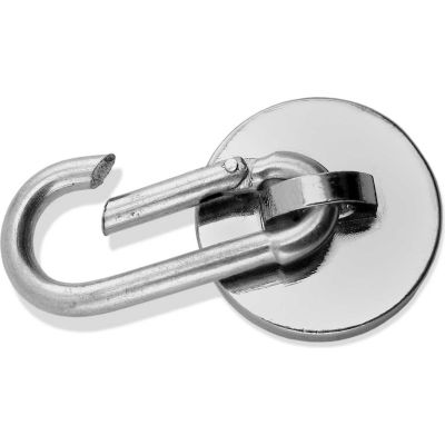 Master Magnetics Neodymium Magnetic Carabiner Hook 07587 - 45 Lbs. Pull Nickel/Chrome Plating